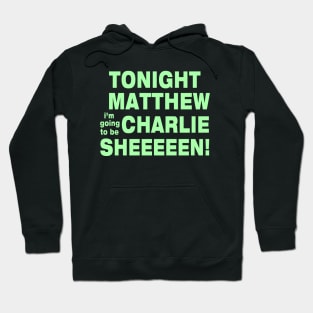 Charlie Sheen Funny Gift Mens Glow In The Dark Adults Hoodie